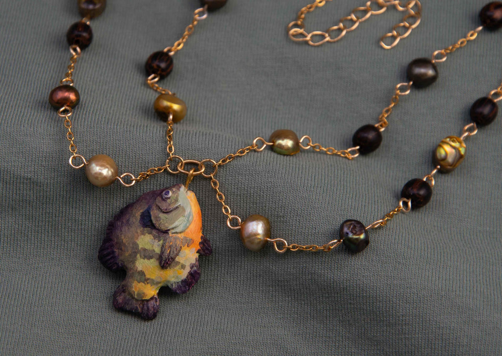 Bluegill Charm Necklace