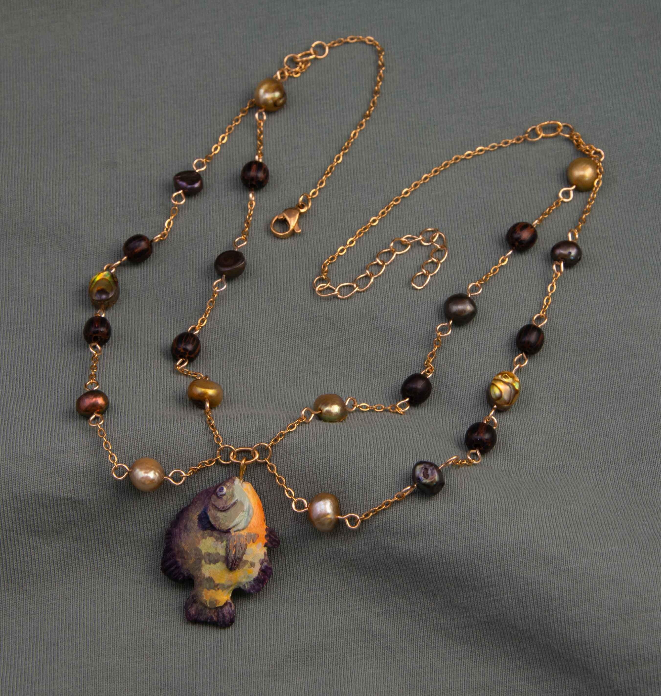 Bluegill Charm Necklace