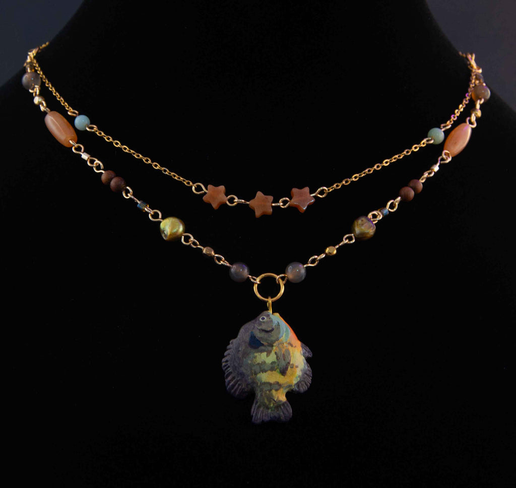 Bluegill Charm Necklace